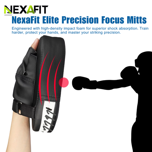 2Pcs Boxing Mitts, MMA Punching Boxing Training Hand Pads PU Leather Punching Kicking Palm Pads Training Boxing Target Pad, Ideal for Karate, Muay Thai Kick, Sparring