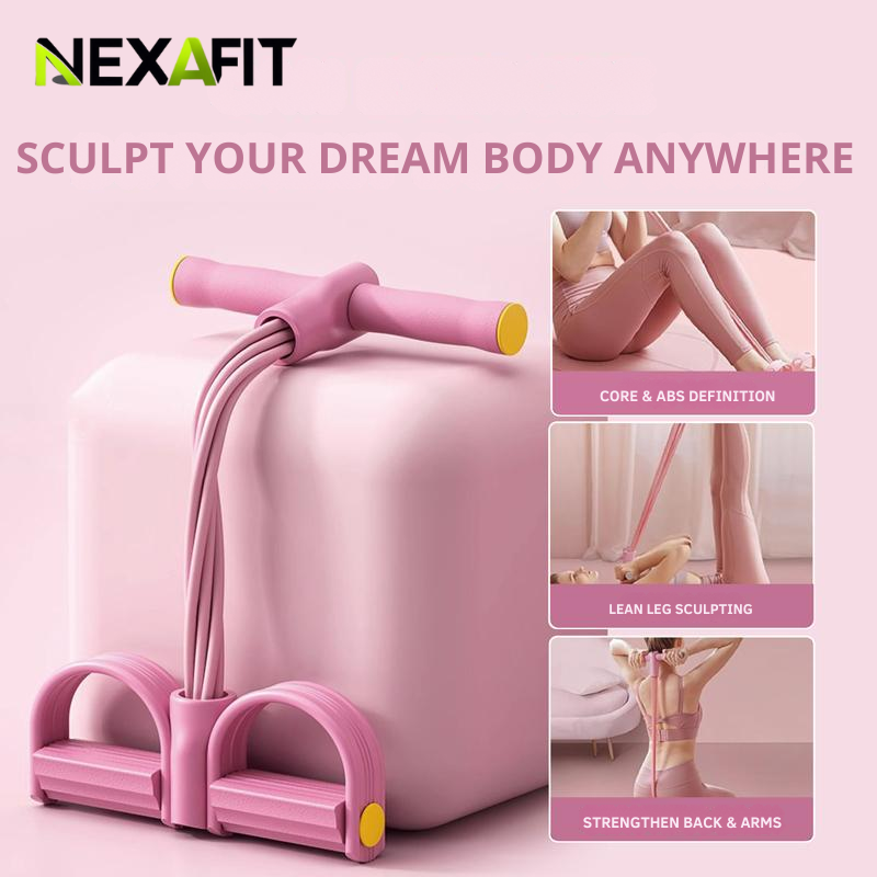 Portable full body sculpting resistance trainer NexaFit
High-tensile latex 6-tube technology detail shot